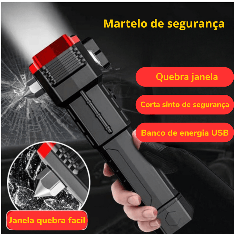 Super Lanterna Militar 4 em 1 + Frete Grátis - Onraiox